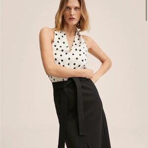 Mango Polka Dot Halter Top